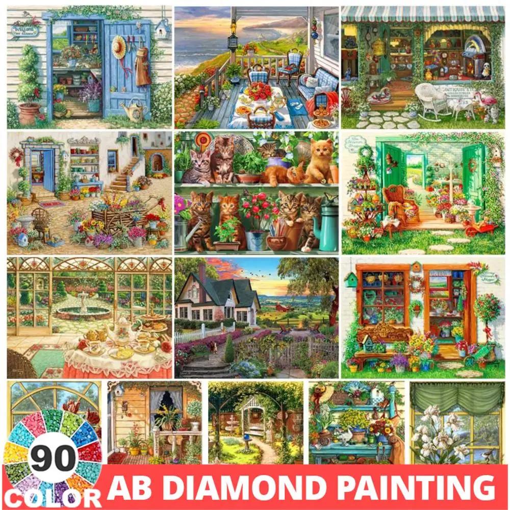 ̾Ƹ  5D DIY  ̼ ׸, Ǯ    ڼ Ͽ콺 ũ Ȩ ,  , AB 90 